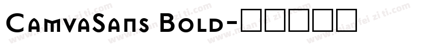CamvaSans Bold字体转换